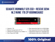 SEAGATE IRONWOLF 525 SSD + Rescue GEN4 M.2 NVME 1TB ZP1000NM3A002 