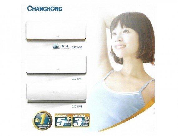 Changhong CSC-12NVB AC Split 1.5 PK Deluxe Double Gold Fin R410a