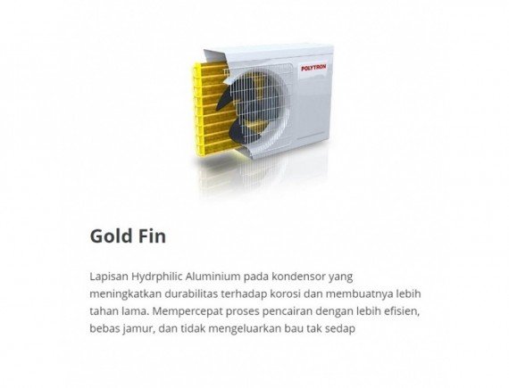 Polytron PAC 05VG AC Split Standard 1/2 PK-Putih