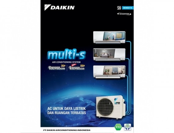 Daikin AC Multi S 3 Koneksi MKC70SVM4 (3/4 PK + 3/4 PK + 1 PK) Inverter