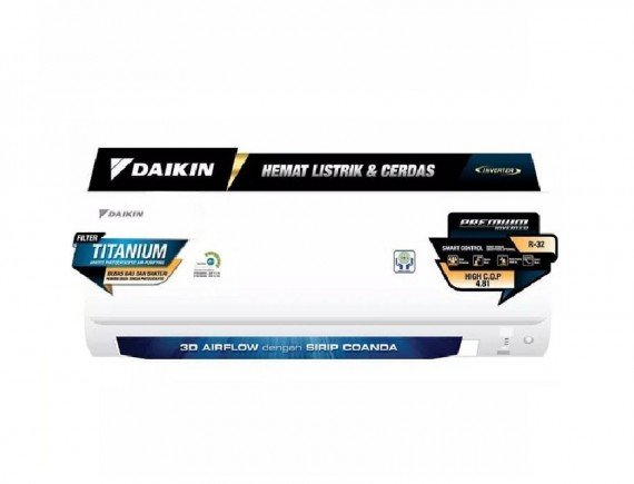 Daikin FTKC35TV AC Split 1,5 PK Inverter Smile - Putih