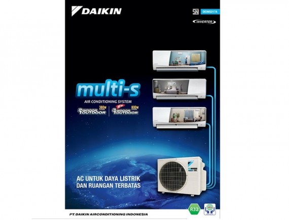 Daikin AC Multi S 3 Koneksi MKC70SVM4 (1 PK + 1 PK + 1 PK) Inverter