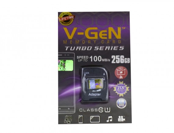 V-GEN MicroSD 256GB TURBO C10 (NA/+A)