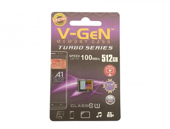 V-GEN MicroSD 512GB TURBO C10 (NA)