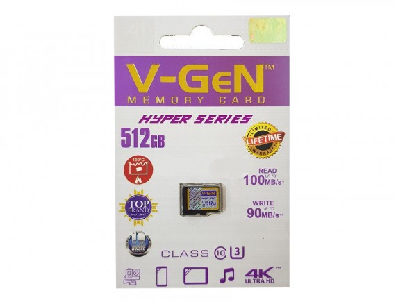 V-GEN MicroSD 512GB HYPER C10 (NA)