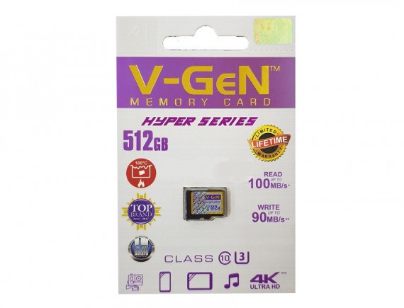 V-GEN MicroSD 512GB HYPER C10 (+A)