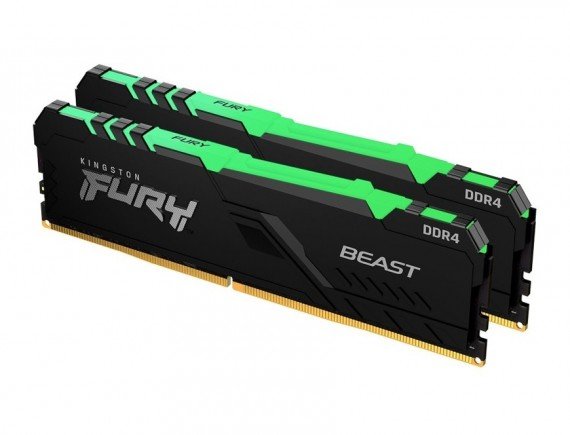 KINGSTON 16GB 3200MHz DDR4 CL16 DIMM (Kit of 2) 1Rx8 HyperX FURY RGB