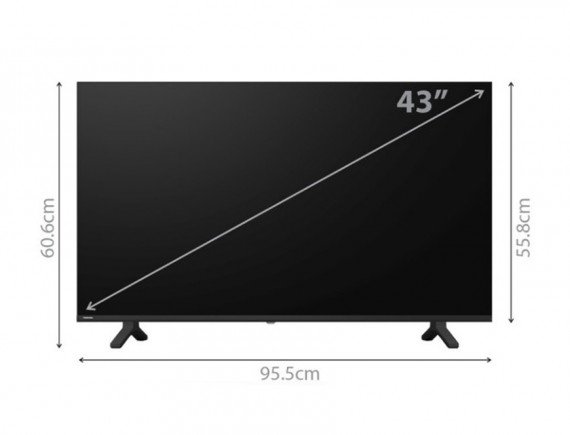 TOSHIBA - LED Digital TV 43 Inch 43S25KP FHD