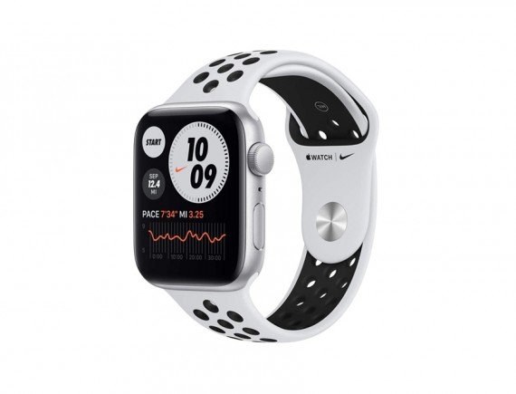 Apple Watch SE Nike - MYYD2ID/A GPS, 40mm Silver Aluminium Case with Pure Platinum/Black Nike Sport Band - Regular