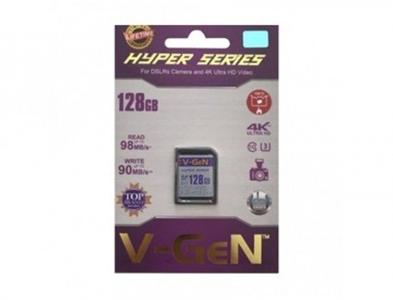 V-GeN Memory SDXC 128GB 3.0 UHS1 C3 HYPER