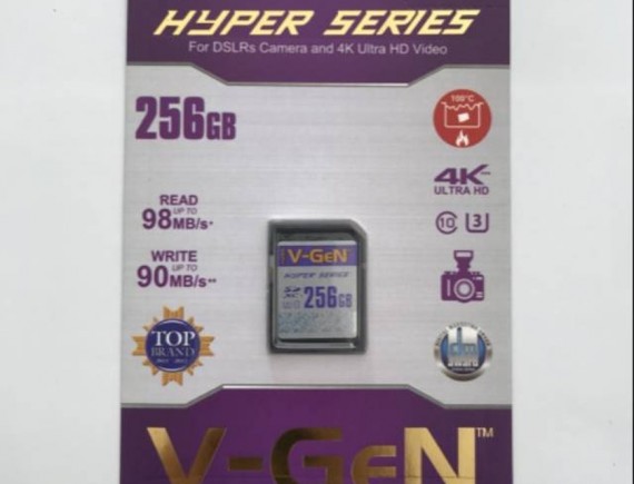 V-GeN Memory SDXC 256GB 3.0 UHS1 C3 HYPER