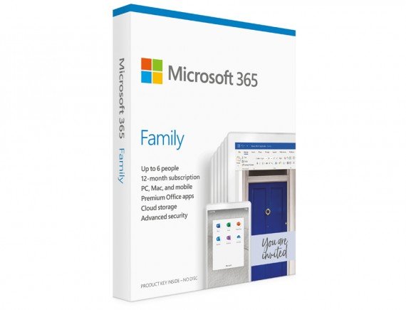 Microsoft Office 365 Family English APAC EM Subscr 1YR Medialess P8 (6GQ-01555 )