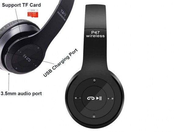 SHARK - P47 Wireless Bluetooth Headphone For Android 4 In 1 Multifunctional 