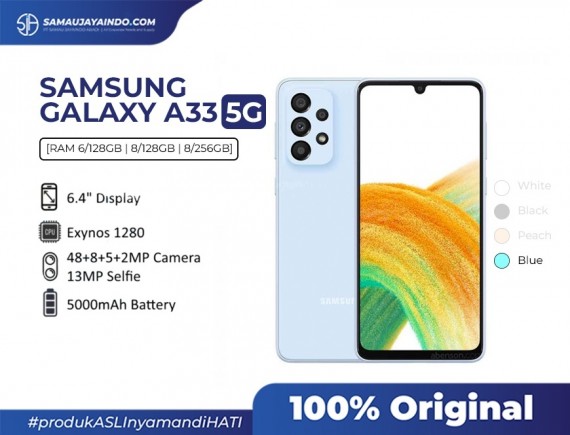 Samsung Galaxy A33 5G | 6/128 NFC - Garansi Resmi 