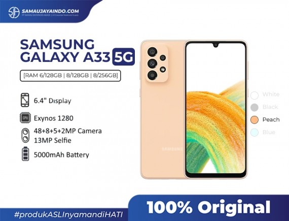Samsung Galaxy A33 5G | 6/128 NFC - Garansi Resmi 