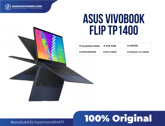ASUS VivoBook Flip TP1400KA-HD421 N4500 4GB 256GB SSD WIN11+OHS2021