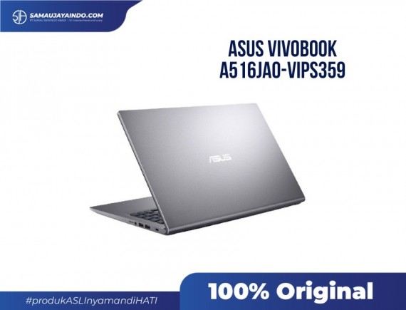 ASUS A516JAO-VIPS359 - UMA SERIES - Core i3-1005G1 / 512G PCIE + HDD HOUSING / 4GB DDR4 / SLATE GREY / 15.6