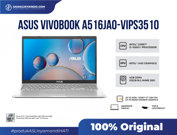 ASUS VIVOBOOK A516JAO-VIPS3510 
