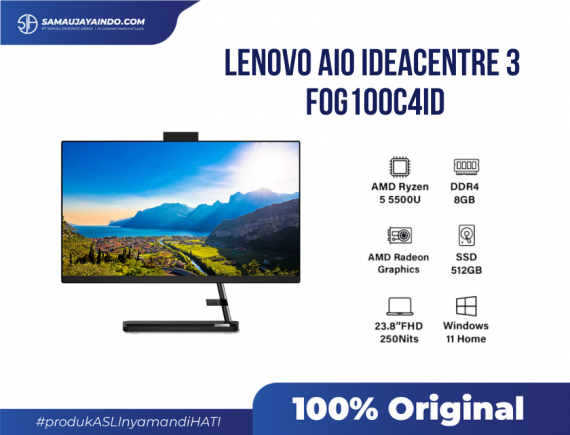 LENOVO AIO F0G100C4ID [R5-5500U, 8 (4+4)GB, 512GB]