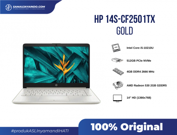 HP 14s-CF2501TX Gold, Intel Core i5-10210U, 14