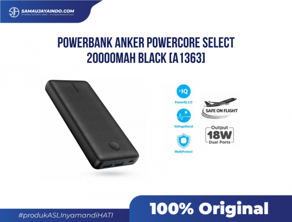 ANKER - PowerBank Anker PowerCore Select 20000 mAh Black - A1363