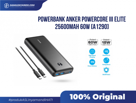 ANKER - Powerbank Anker PowerCore III Elite 25600 60W - A1290