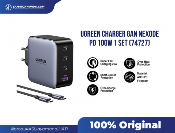 UGREEN Charger GAN Nexode PD Fast Charging 100W 1 SET (74727)