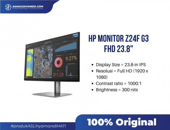 HP Monitor Z24F G3 FHD 23.8