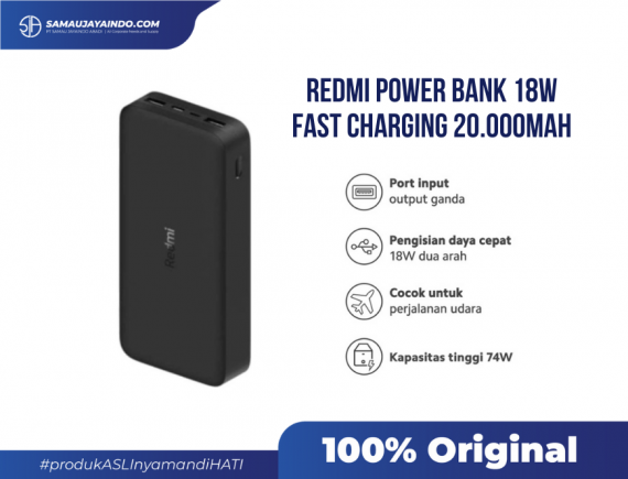 XIAOMI - Redmi Power Bank 18W Fast Charging 20.000mAh