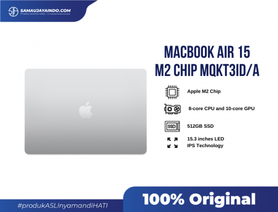 MacBook Air 15-inch MQKT3ID/A (M2/10C GPU/8GB/512GB) - Silver