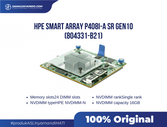 HPE Smart Array P408i-a SR Gen10 (8 Internal Lanes/2GB Cache) 12G SAS Modular Controller (804331-B21)