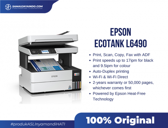 Epson EcoTank L6490 A4 Ink Tank Printer