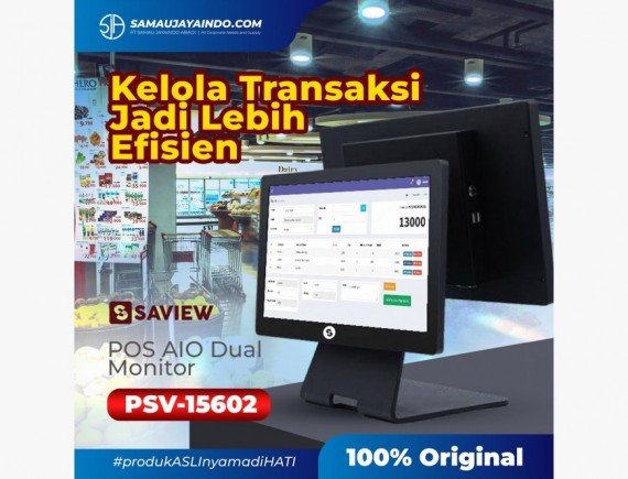 SaView POS All in One PSV-15602 Dual Monitor