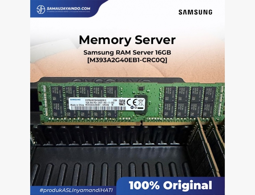 Samsung RAM Server 16GB DDR4 2400T ECC Registered RDIMM M393A2G40EB1-CRC0Q PC4-19200